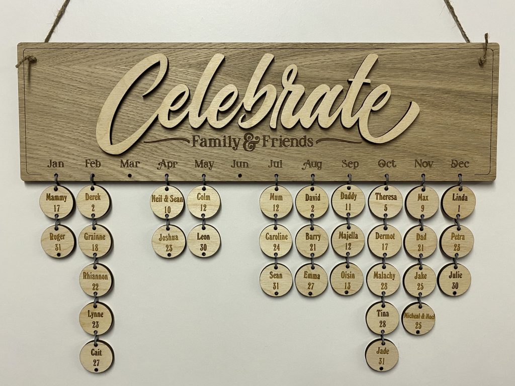 Celebration Calendar Wee County Trophies