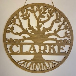 Monogram Tree Sign