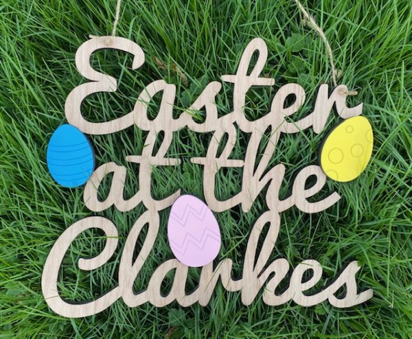 Personalised Easter Sign