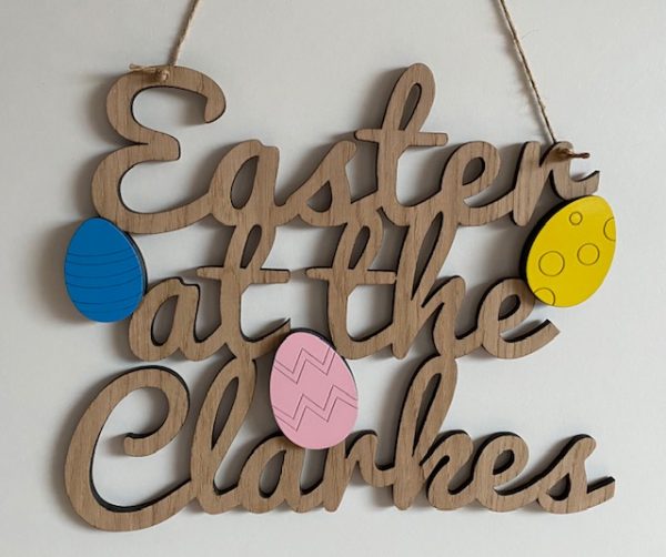 Personalised Easter sign 2